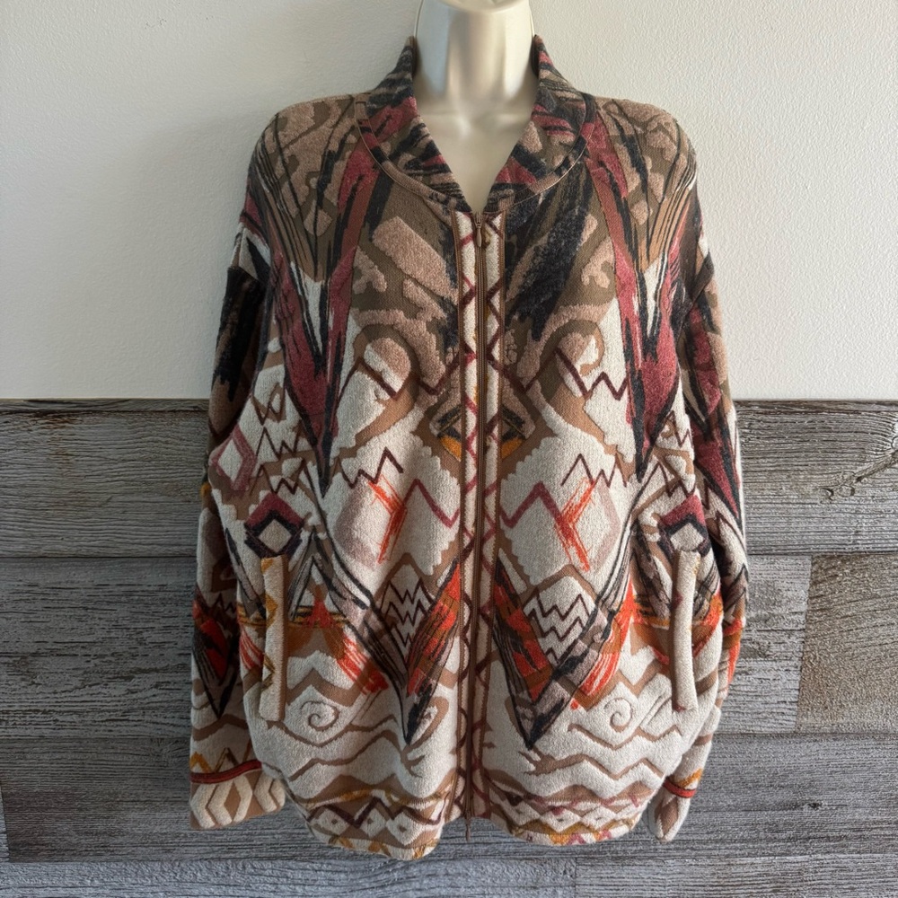 IVKO Bomber Jacket, Artistic Pattern Size XL (I1)